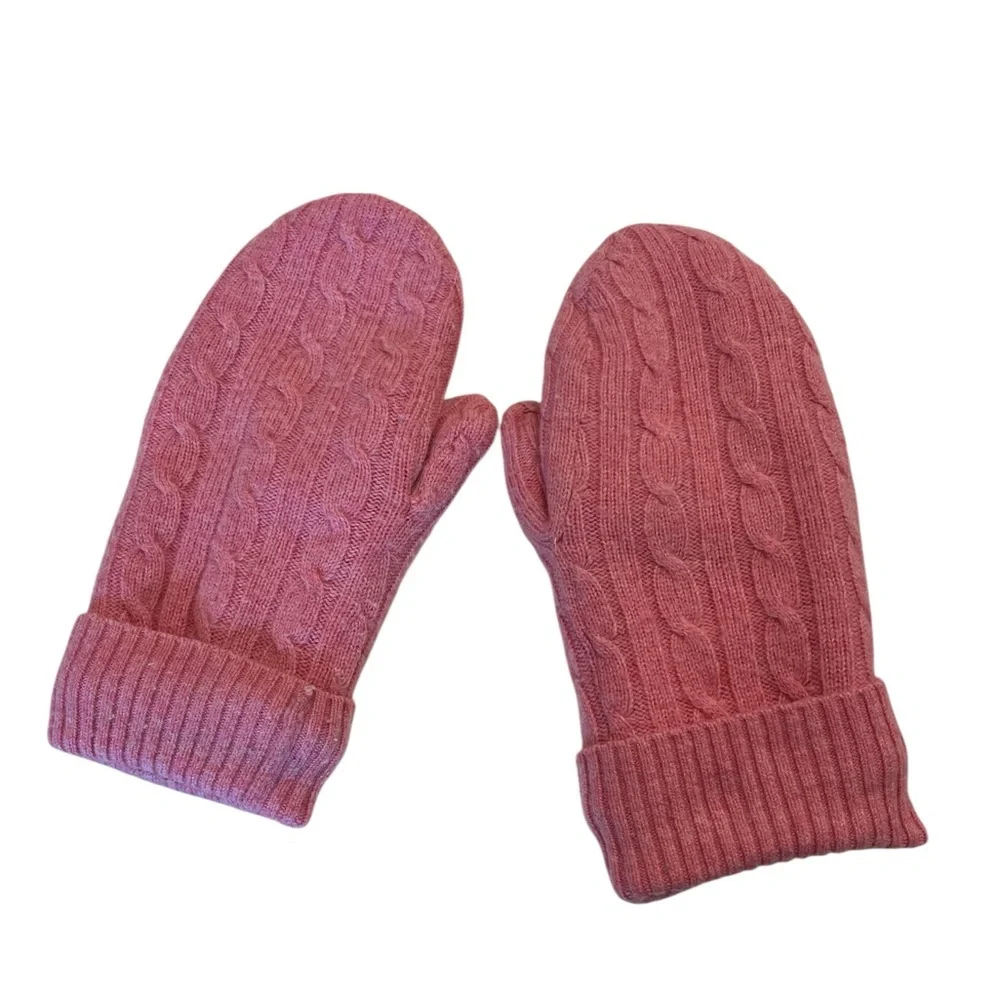 Knit Fleece Lined Mittens